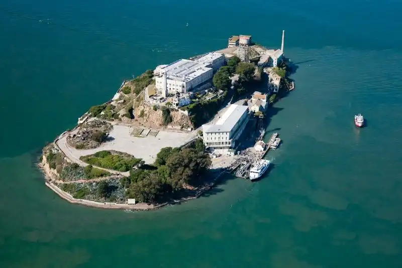 Alcatraz Aerial View Prison